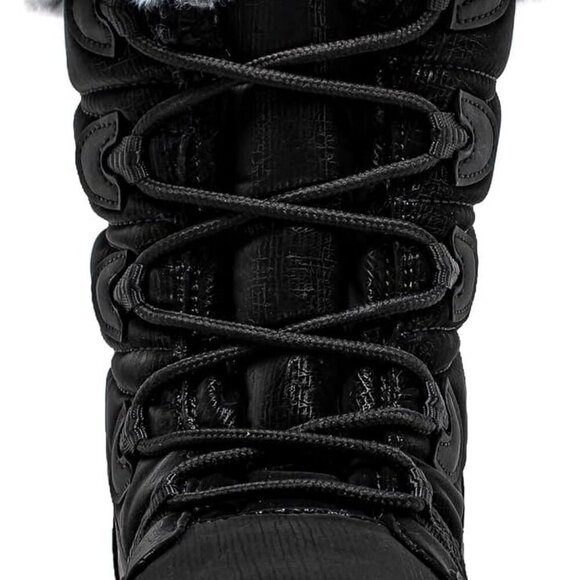 New Women's Waterproof Snow Boots Black Size 6 - Picture 3 of 6